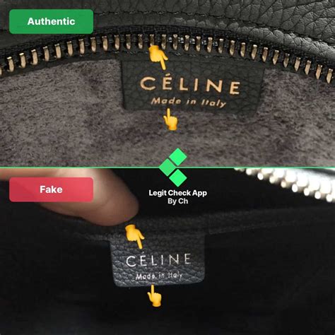 celine micro belt bag fake vs real|how to find a celine bag.